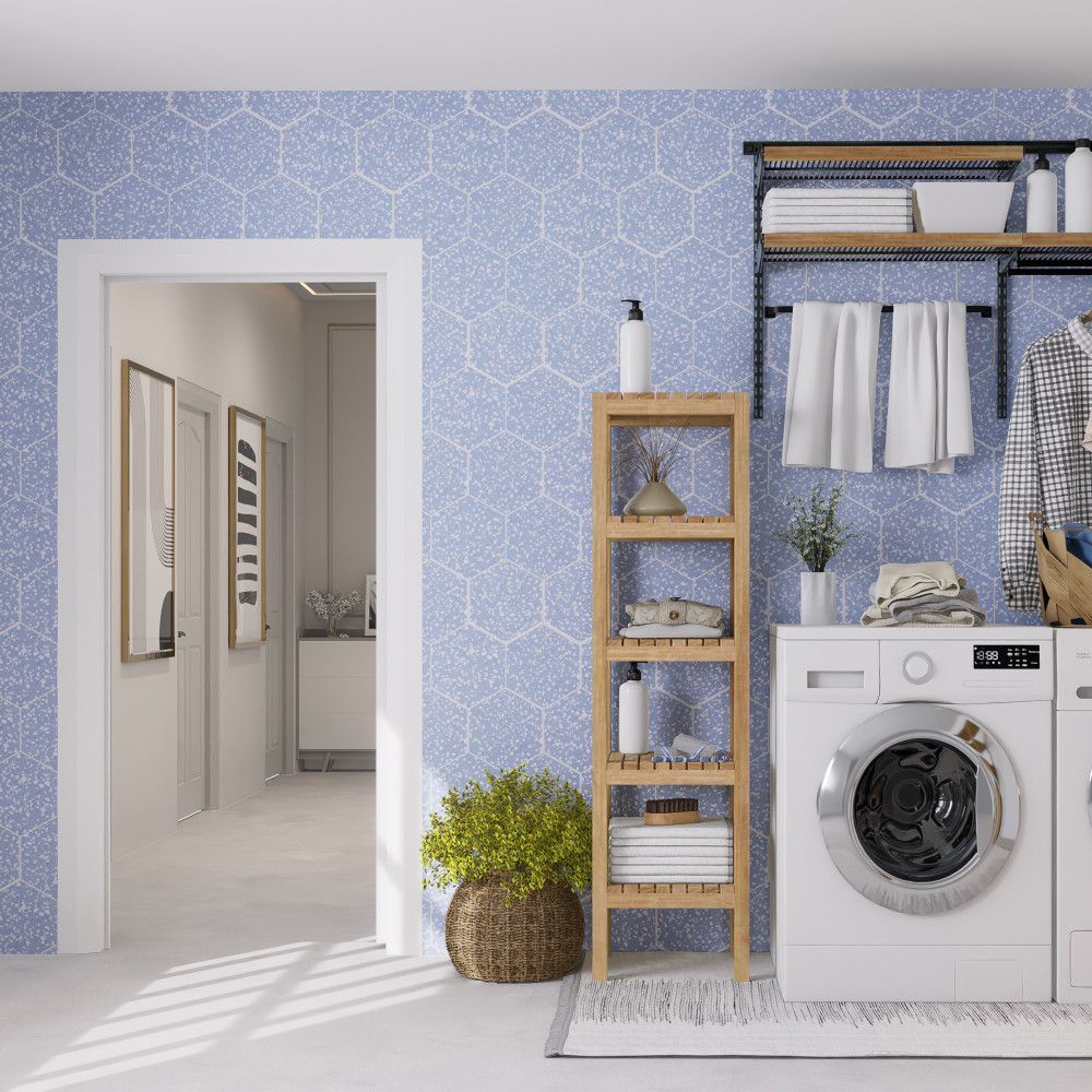 Venice Hex Sky 8-5/8 in. x 9-7/8 in. Porcelain Floor and Wall Tile