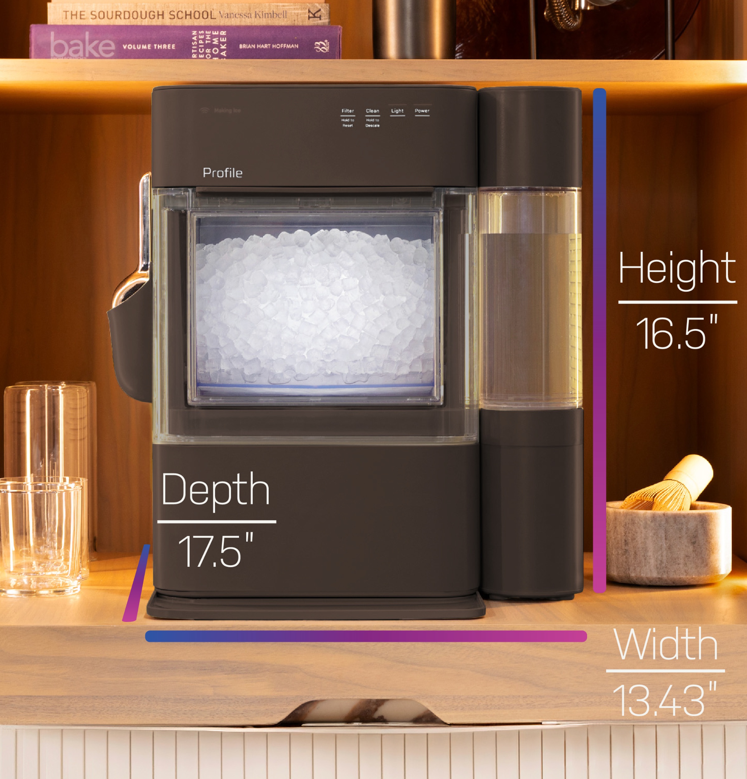GE Profile™ Opal™ 2.0 Ultra Nugget Ice Maker with 1 Gallon XL Side Tank