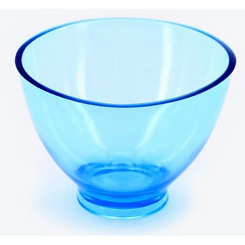 CandEEZ Flexible Mixing Bowls, Large (4.5" x 3", 600 cc), Blue