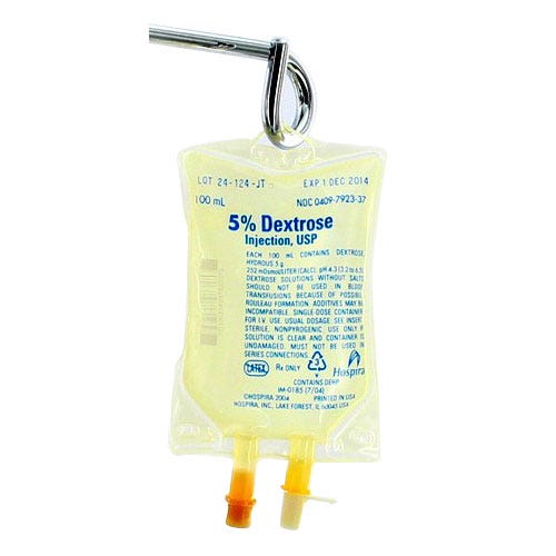 Dextrose 5% 100ml Bag, Injectable- 80/Case