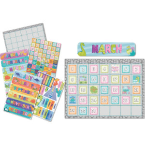 Dino Quest Calendar Bulletin Board Set, 109 Pieces