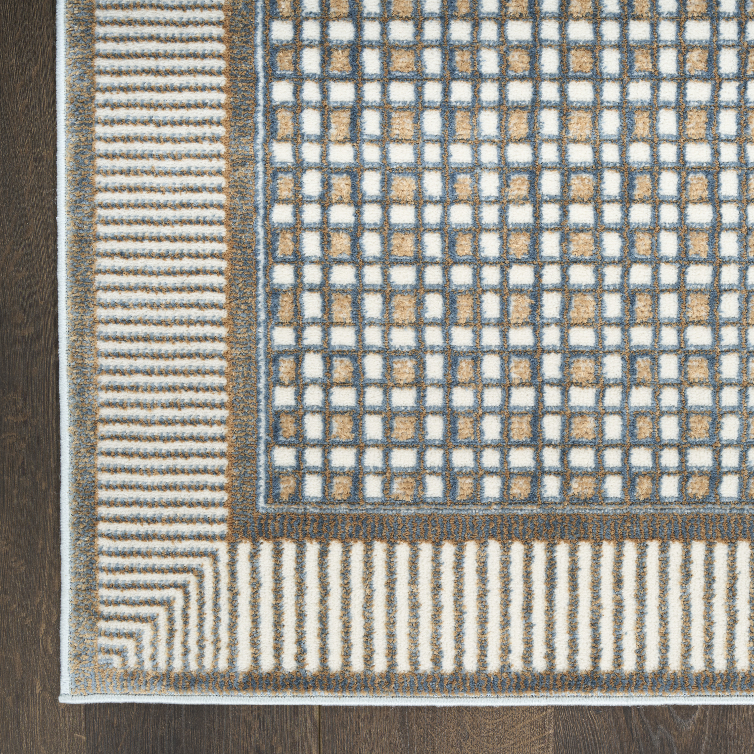 Nourison Nordic 2' x 6' Multicolor Modern Indoor Rug