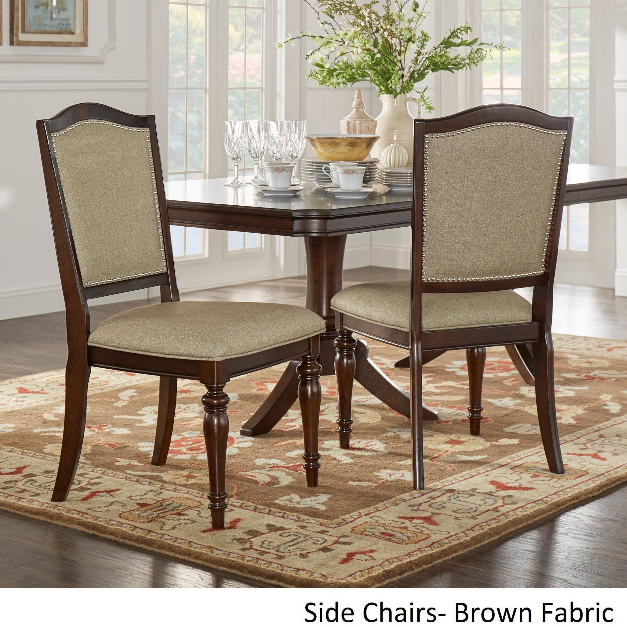 Nailhead Accent Dining Chairs (Set of 2)