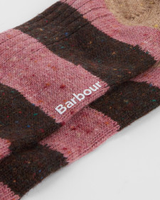 Houghton Stripe Socks Earth Pink