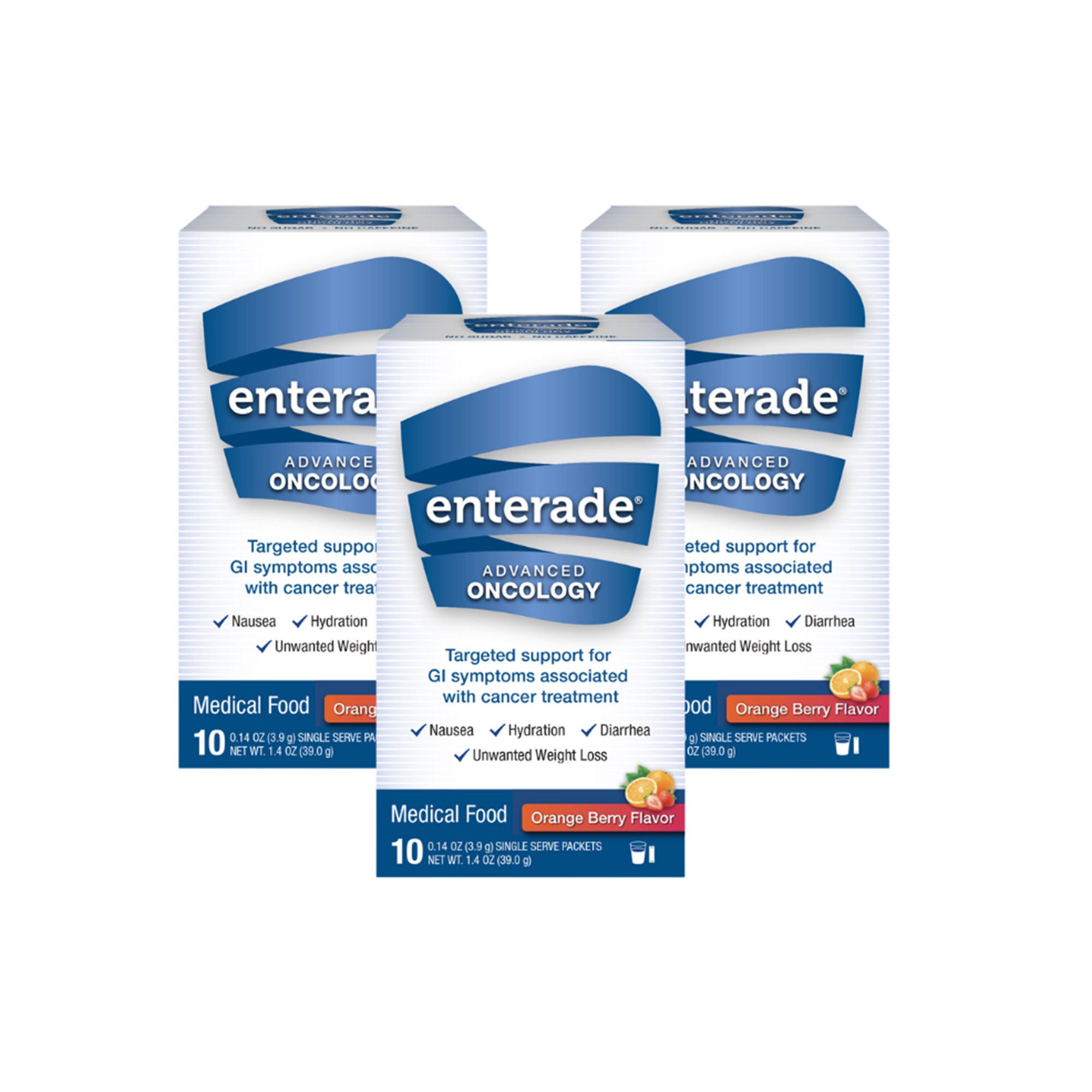 enterade® Advanced Oncology Formula, Orange-Berry, Single Serve Packets