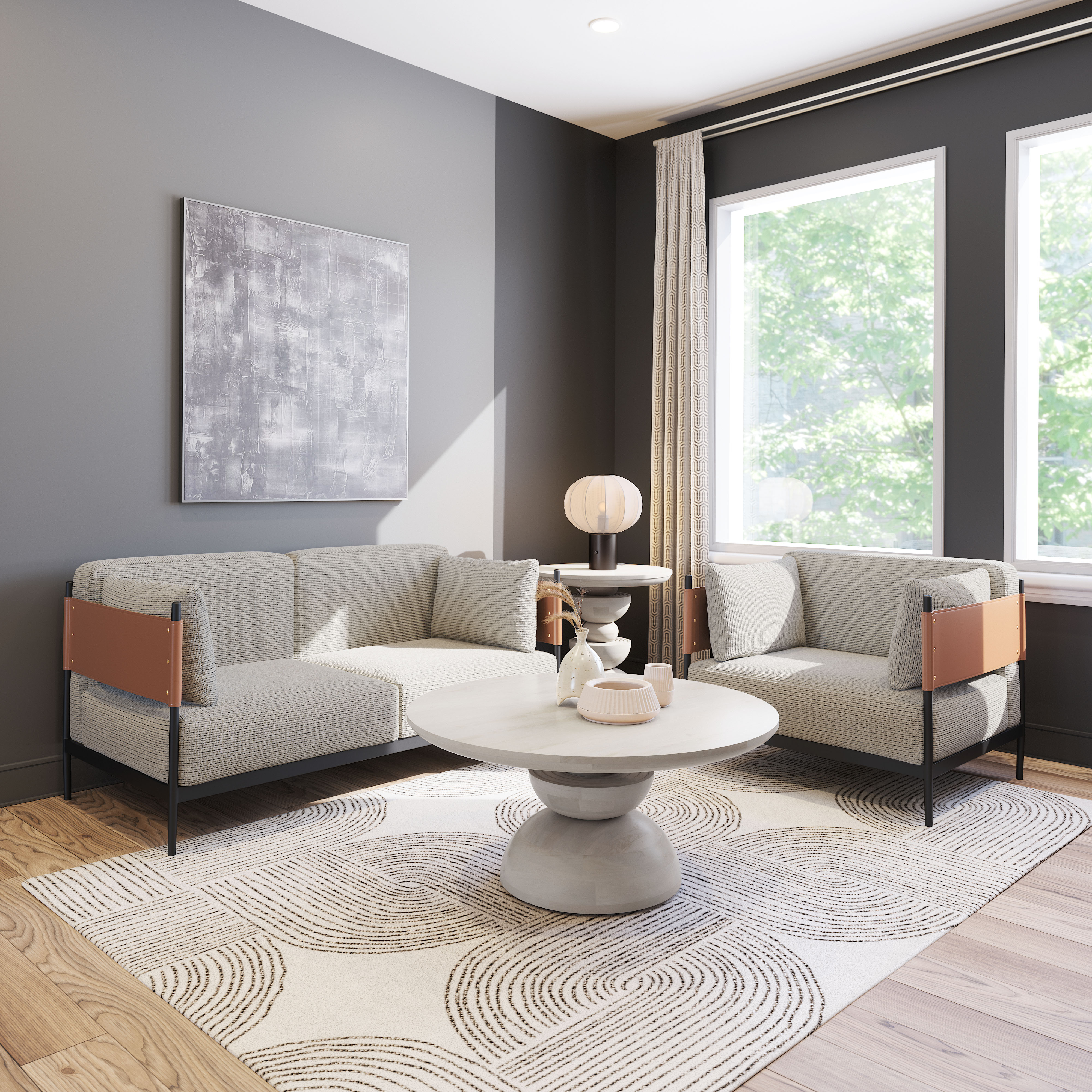 Stirbe Armchair Gray product image