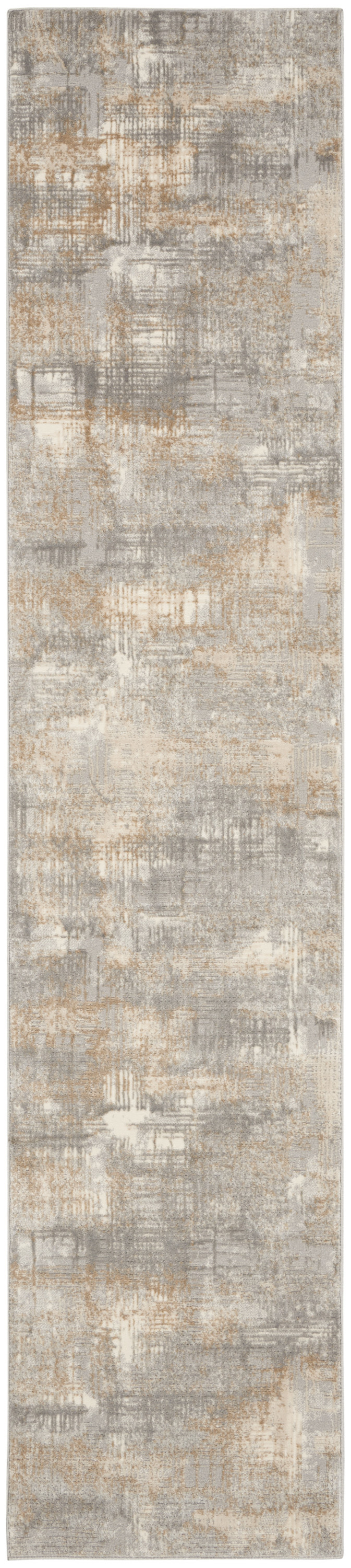 Calvin Klein CK950 Rush 2'3" x 10' Grey Beige Modern Indoor Rug