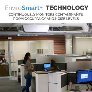 Fellowes, Array™, AC2 Air Purifier, Ceiling Mounted, Plug-In, White