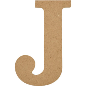MDF Letter, J, 5 Inch