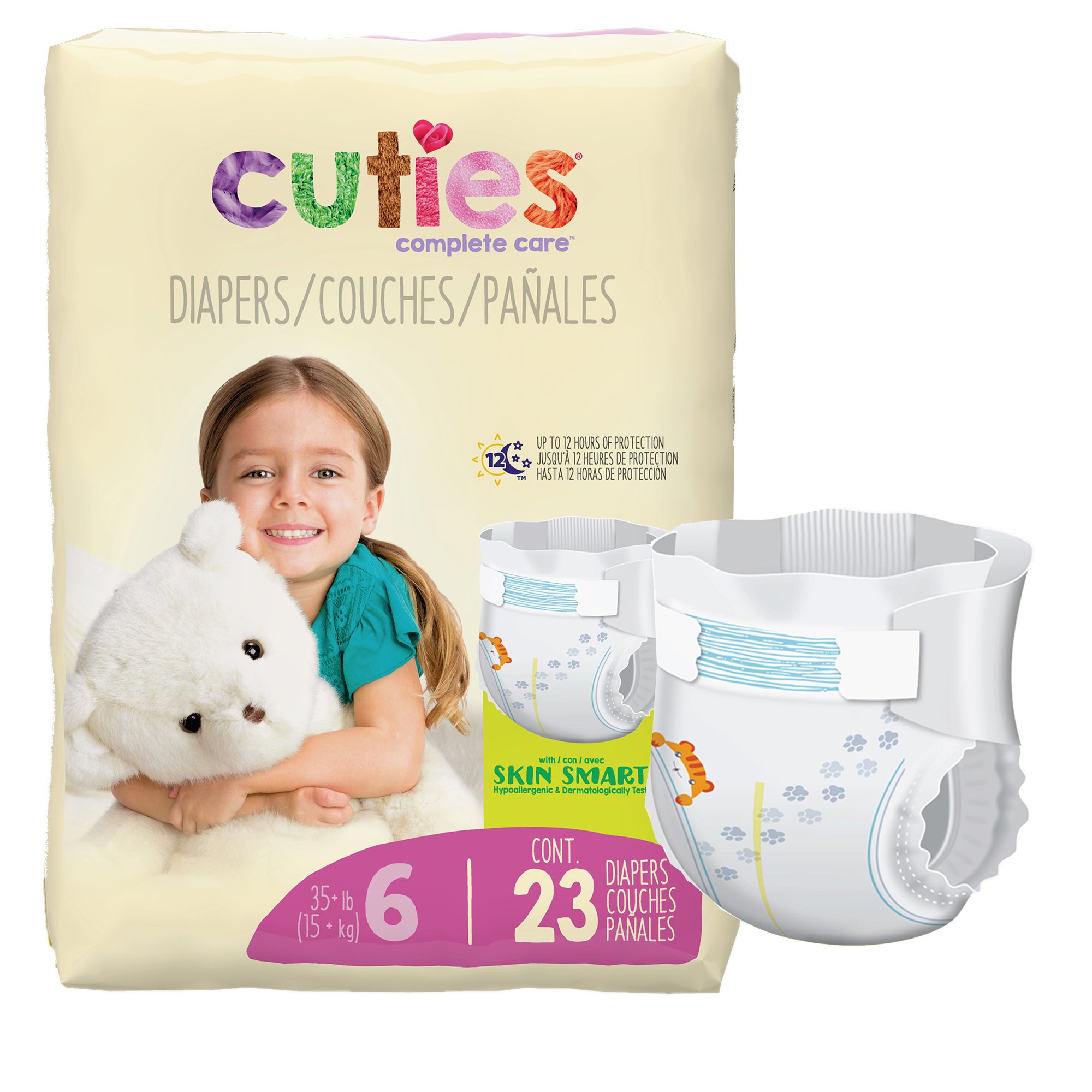 Cuties® Complete Care Diapers, Size 6
