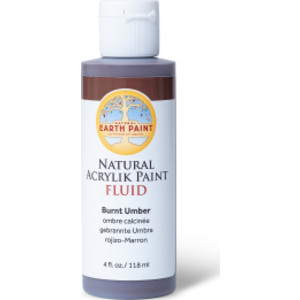 Natural Fluid Acrylik Paint, 4 oz, Burnt Umber