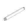 Threaded Rod Cover 10 ft. L Gray