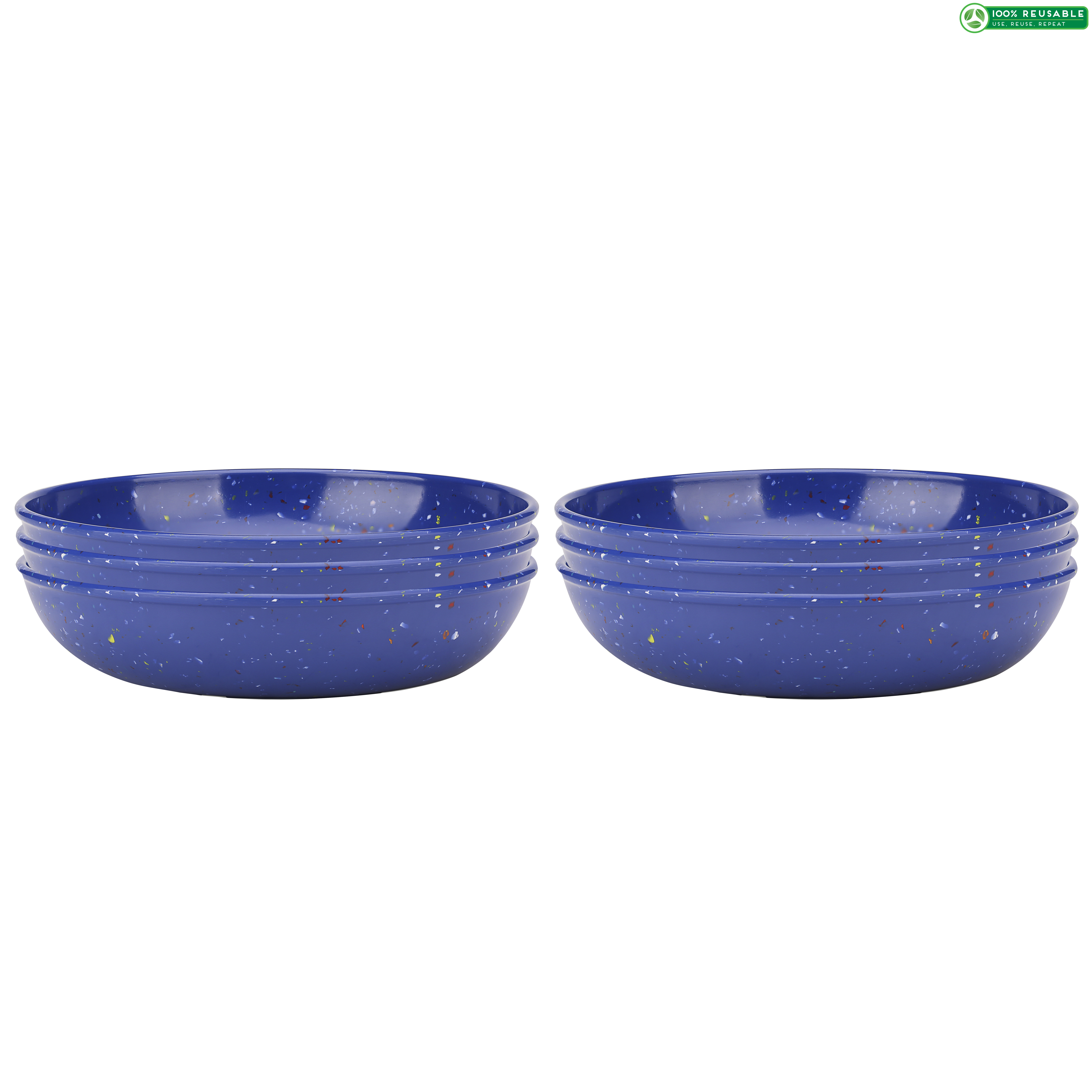 Confetti 35 ounce Pasta Bowl, Blue, 6-piece set slideshow image 1 Confetti 35 ounce Pasta Bowl, Blue, 6-piece set slideshow image 1