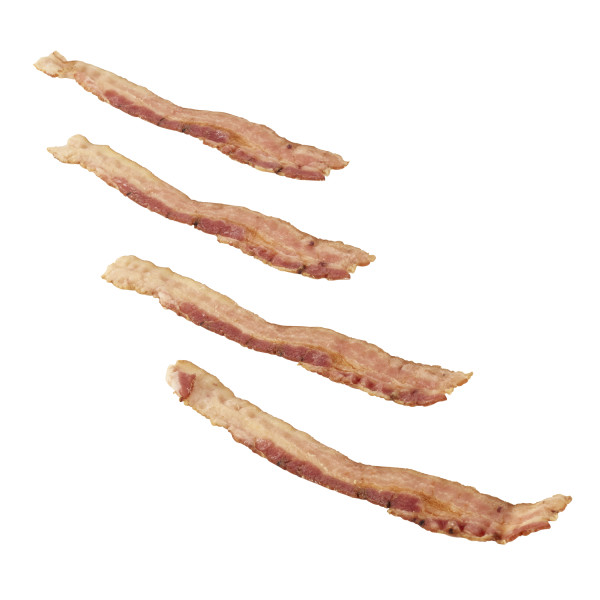 OLD SMOKEHOUSE(r) Bacon, Thick, Fully Cooked, 304 slice . C1C0 - Front Center Out of Package (Hi Res)