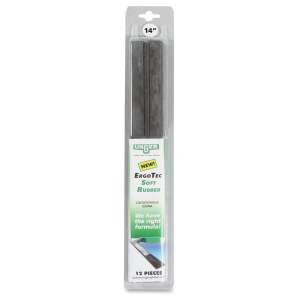 Unger, ErgoTec® Soft Replacement, 14", Black, Rubber Squeegee