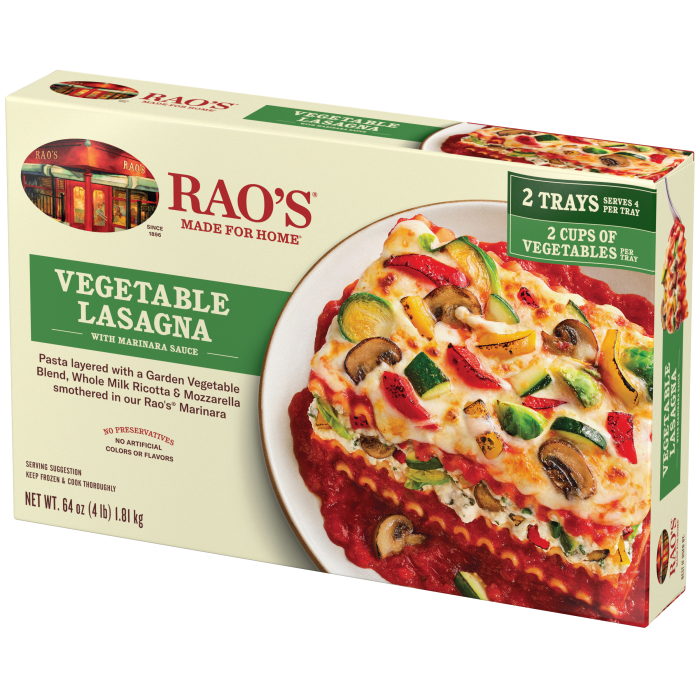 Vegetable Lasagna with Marinara Sauce Frozen Meal, 64 oz - Right angle Image