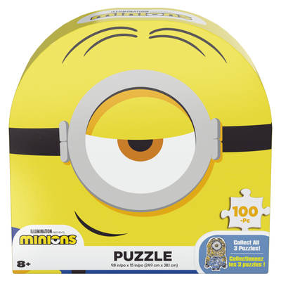 Minions Collectible Minion-shaped 100-piece Puzzle, for Kids Ages 8+