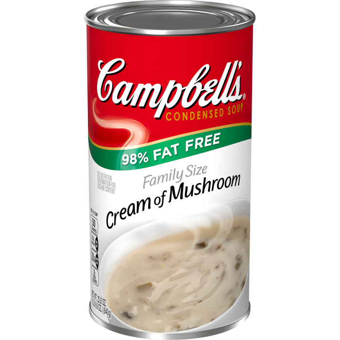 Family Size 98% Fat Free Cream Of Mushroom Soup