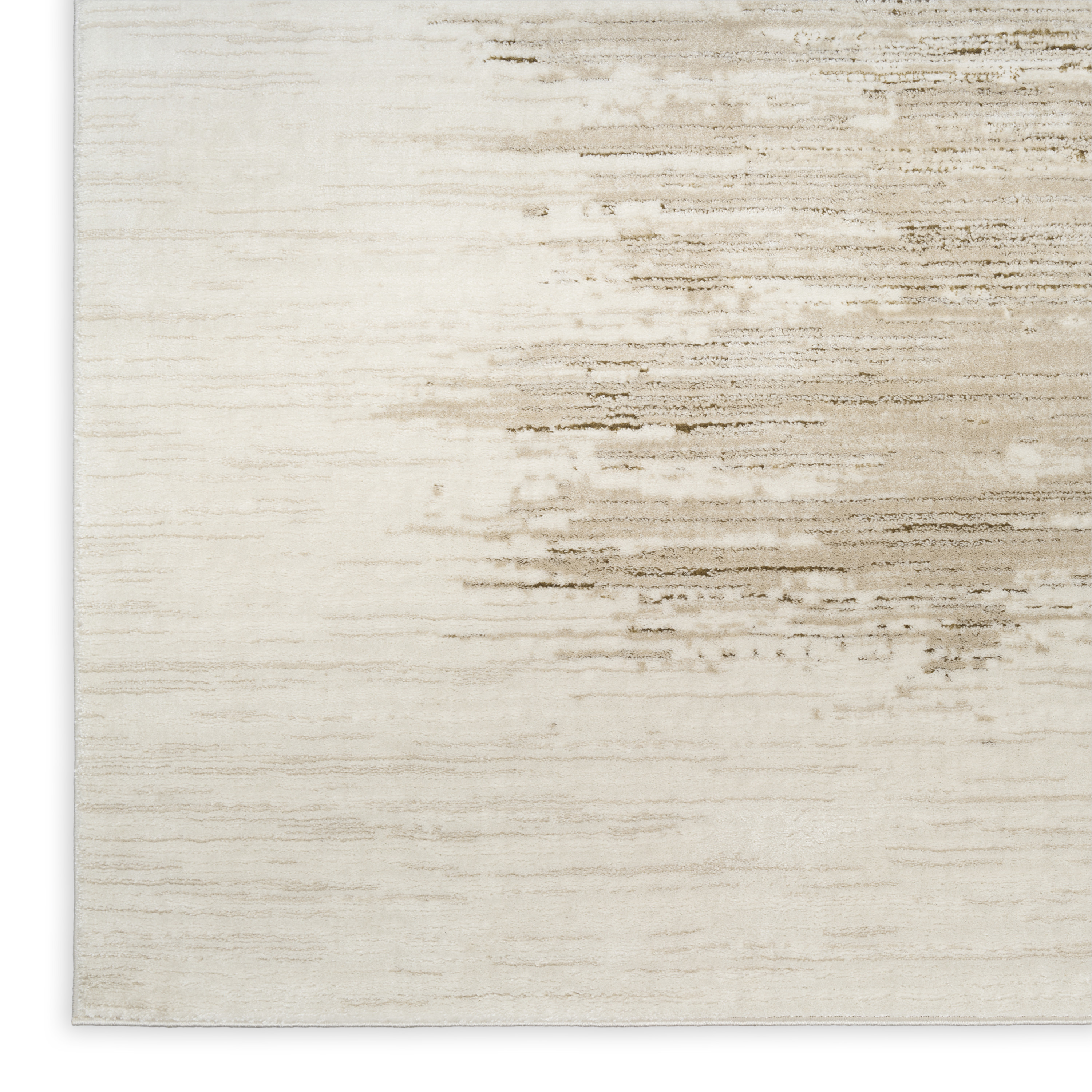 DKNY Grand Street 2'2" x 10' Ivory Taupe Modern Indoor Rug