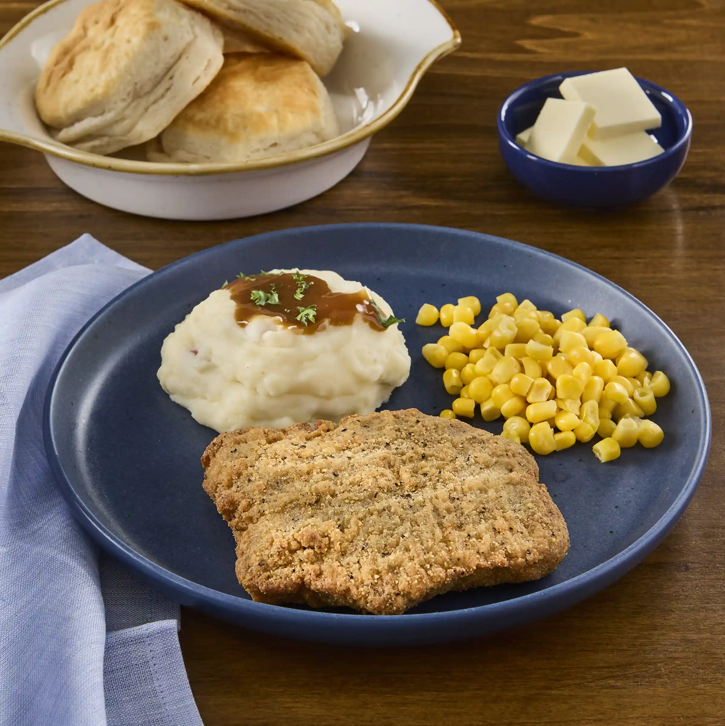 AdvancePierre™ Blue Label Fully Cooked Breaded Country Fried Beef Steak Fritters, 4 oz._image_1