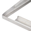Single stainless steel angled adapter plate
