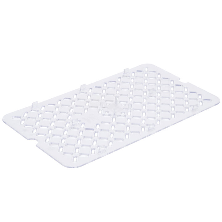 Full-size Super Pan® clear low-temperature plastic false bottom