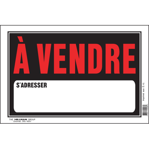 French For Sale Sign, 8