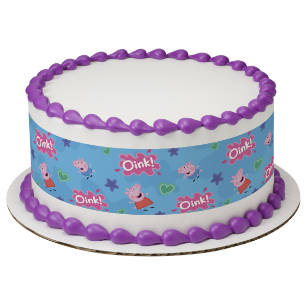 Peppa Pig™ Peppa and George PhotoCake® Edible Image® Strips