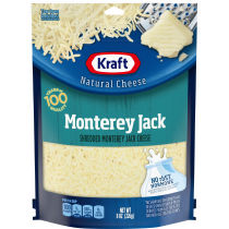 Kraft Monterey Jack Cheese Shredded Natural Cheese 8oz Bag