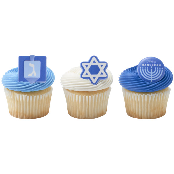 Hanukkah Assortment Cupcake Rings