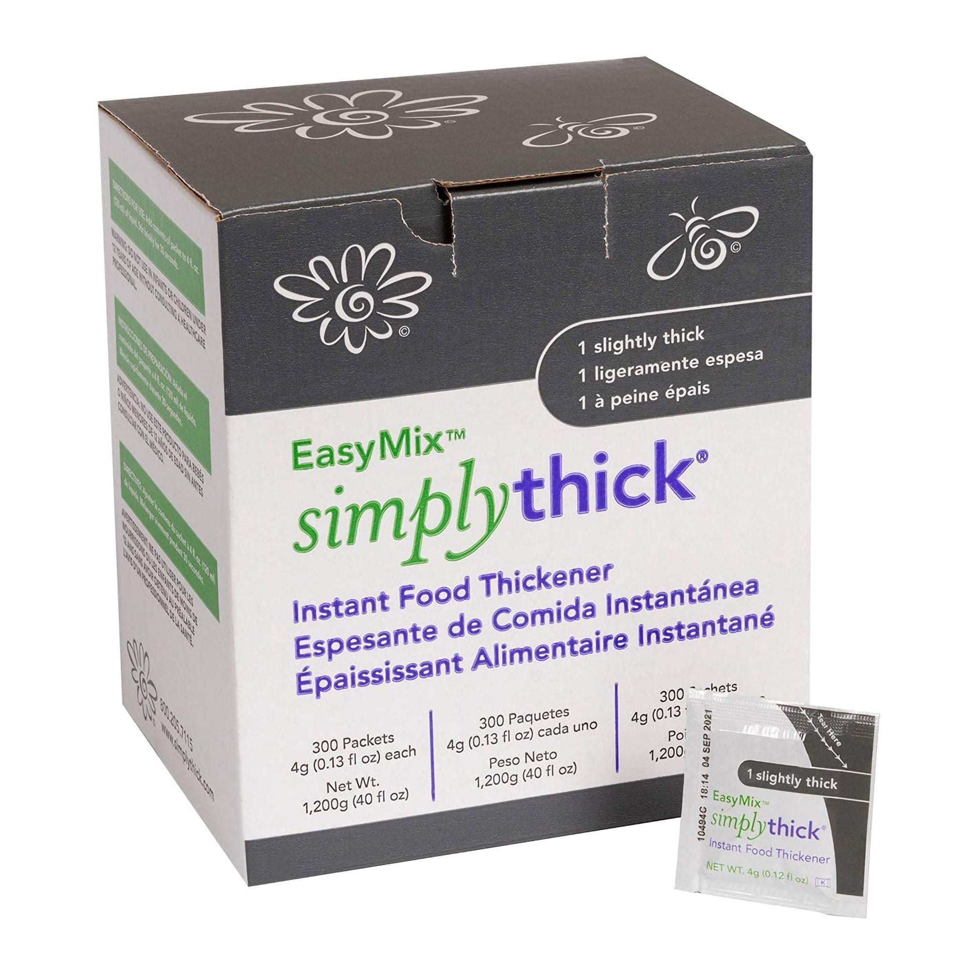 SimplyThick® Food Thickener, 4-gram Packet