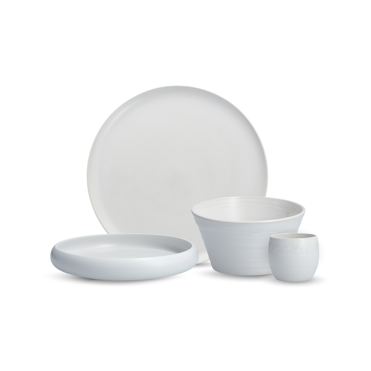 Collection No.1 White 16pc Dinnerware Set