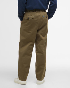 Pantaloni in tessuto stretch lavato dalla vestibilità comoda 