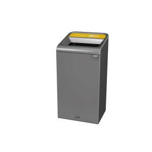Rubbermaid Commercial, Configure™, Cans, 23gal, Metal, Gray, Square, Receptacle