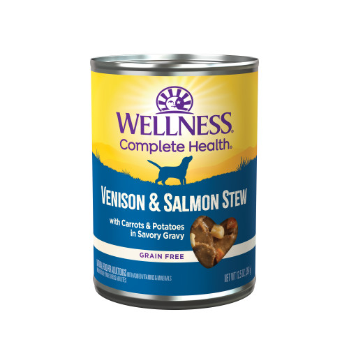 Wellness Complete Health Stews Venison & Salmon Front packaging