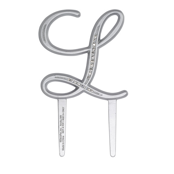 2.5" L Diamond Letter Monogram