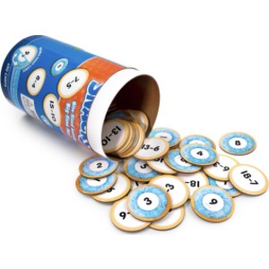 Subtraction Snacks Math Cards, 90 Pieces