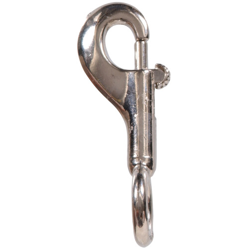 Hardware Essentials Round Fixed Eye Nickel Bolt Snap 5/8