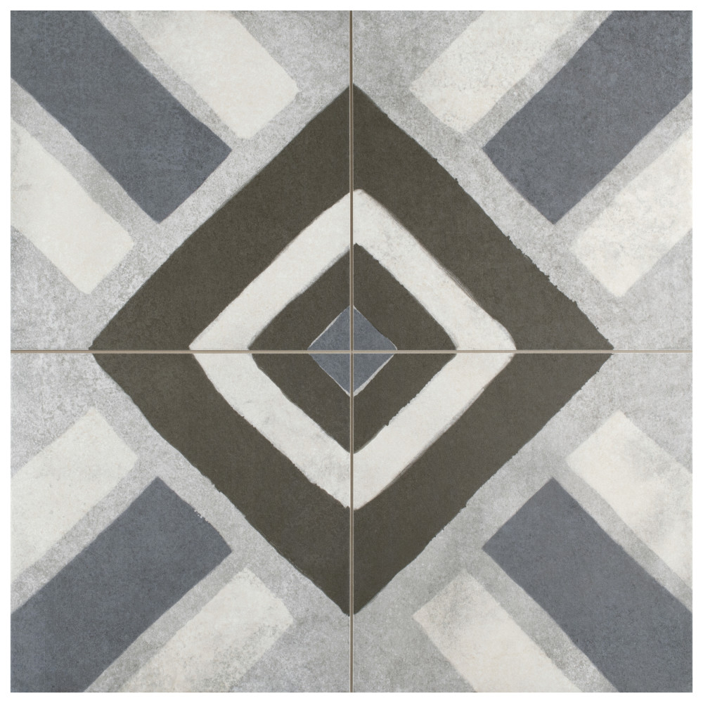 Kings Sena Azul 17-3/4 in. x 17-3/4 in. Porcelain Floor and Wall Tile