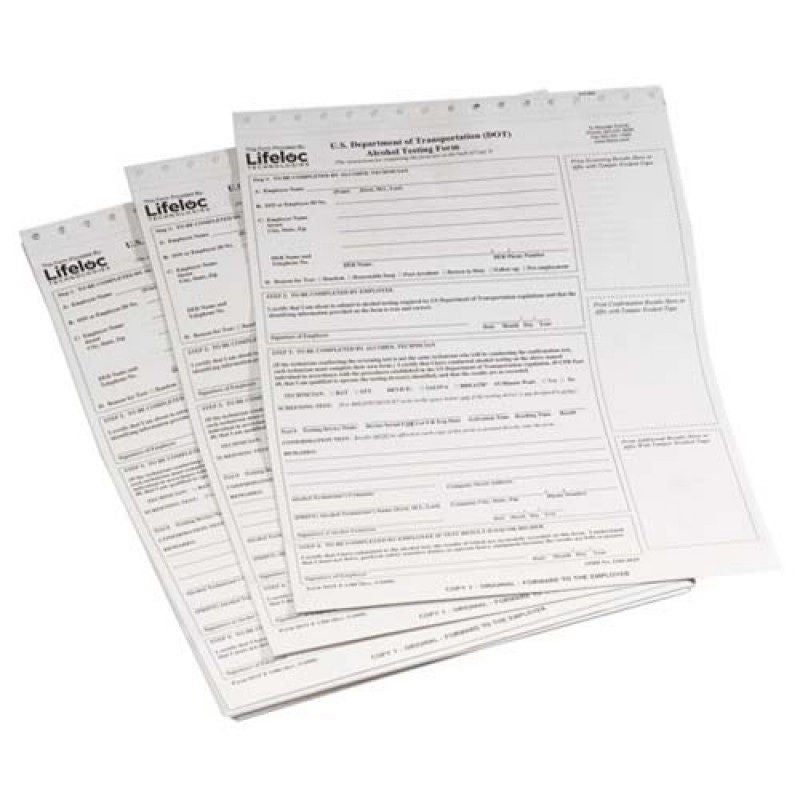 Lifeloc Technologies FORM DOT 3PT 100PK=EA