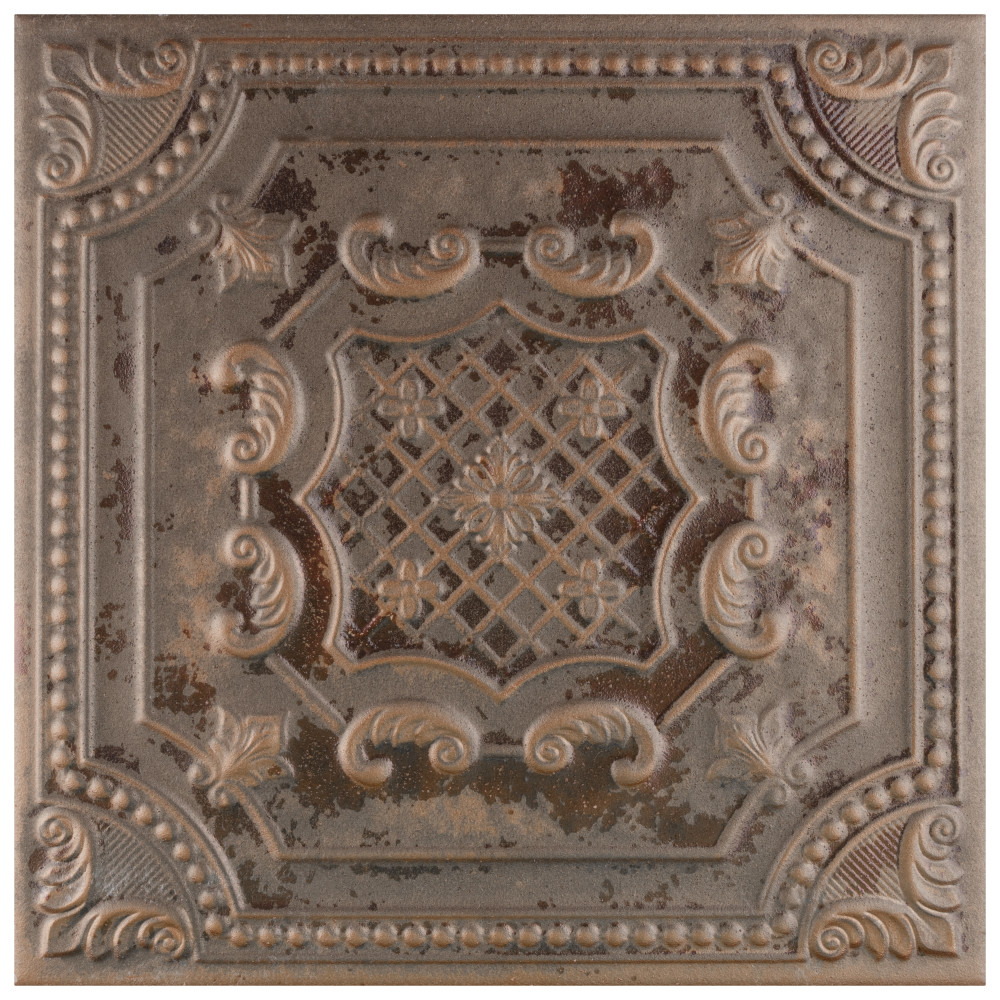 Fitz Copper 8x8 Square Ceramic Wall Only Digital Pattern
