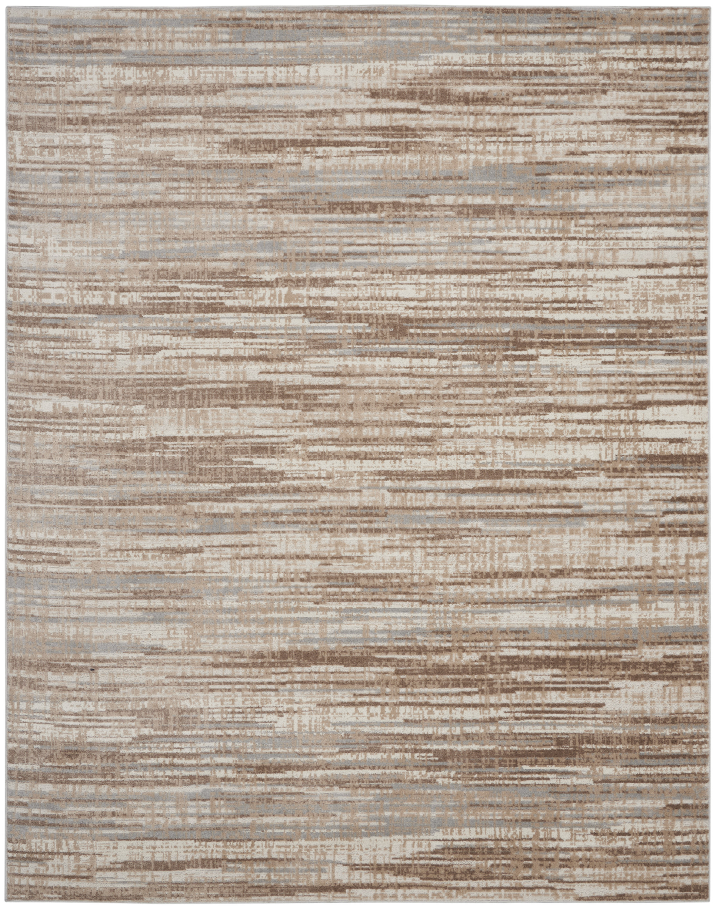 Nourison Elation 10' x 14' Ivory Grey Modern Indoor Rug