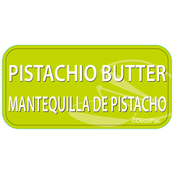Pistachio Butter Label PhotoCake® Edible Image® Merchandising Label