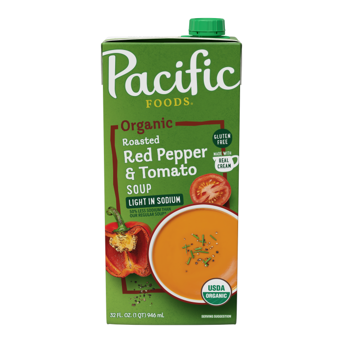 Light Sodium Organic Creamy Roasted Red Pepper & Tomato Soup