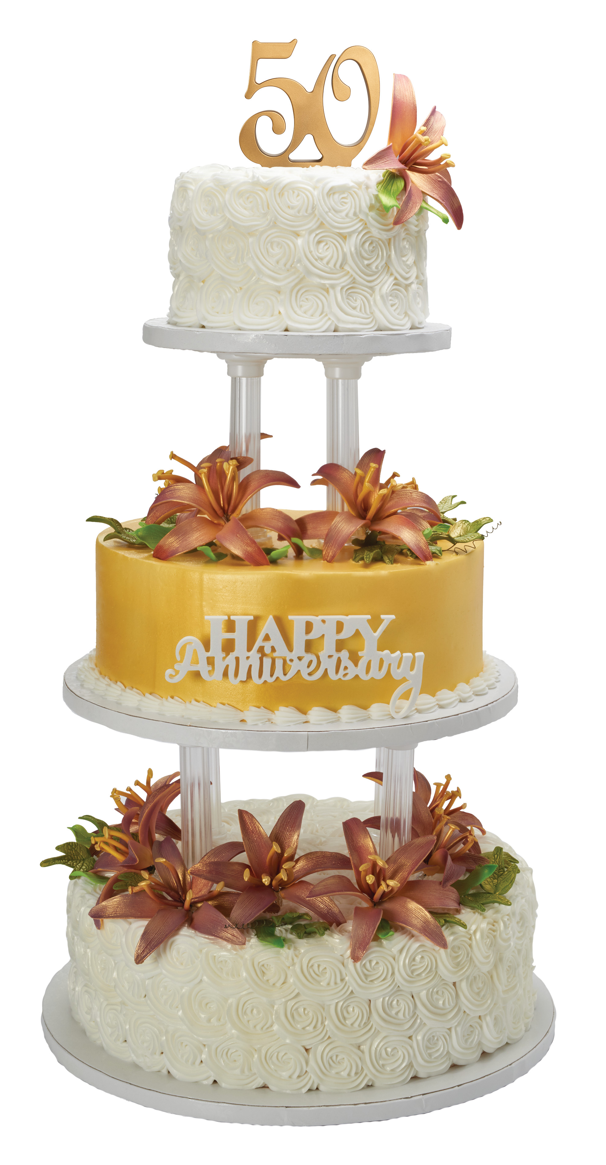 Separated 3Tier Round 6", 10", 12" Cake Structure Set DecoPac