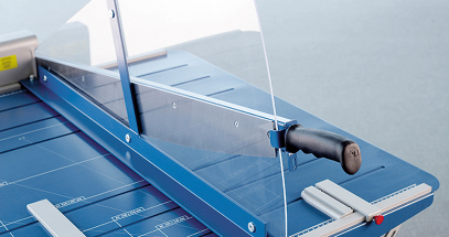 The acrylic shield provides a barrier to keep fingers safe and prevent injury.