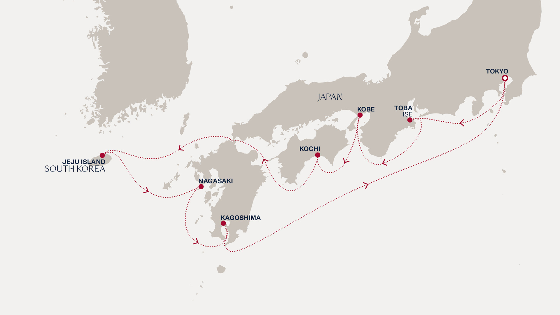Itinerary map