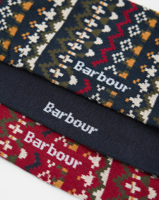 Geschenkset Socken Marlow Fair Isle Olive