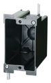 flexBOX® Switch Box Polyvinyl Chloride Black Old Work 1-Gang 3-3/4 in. D Ears/Wing Brackets/Speed Klamps