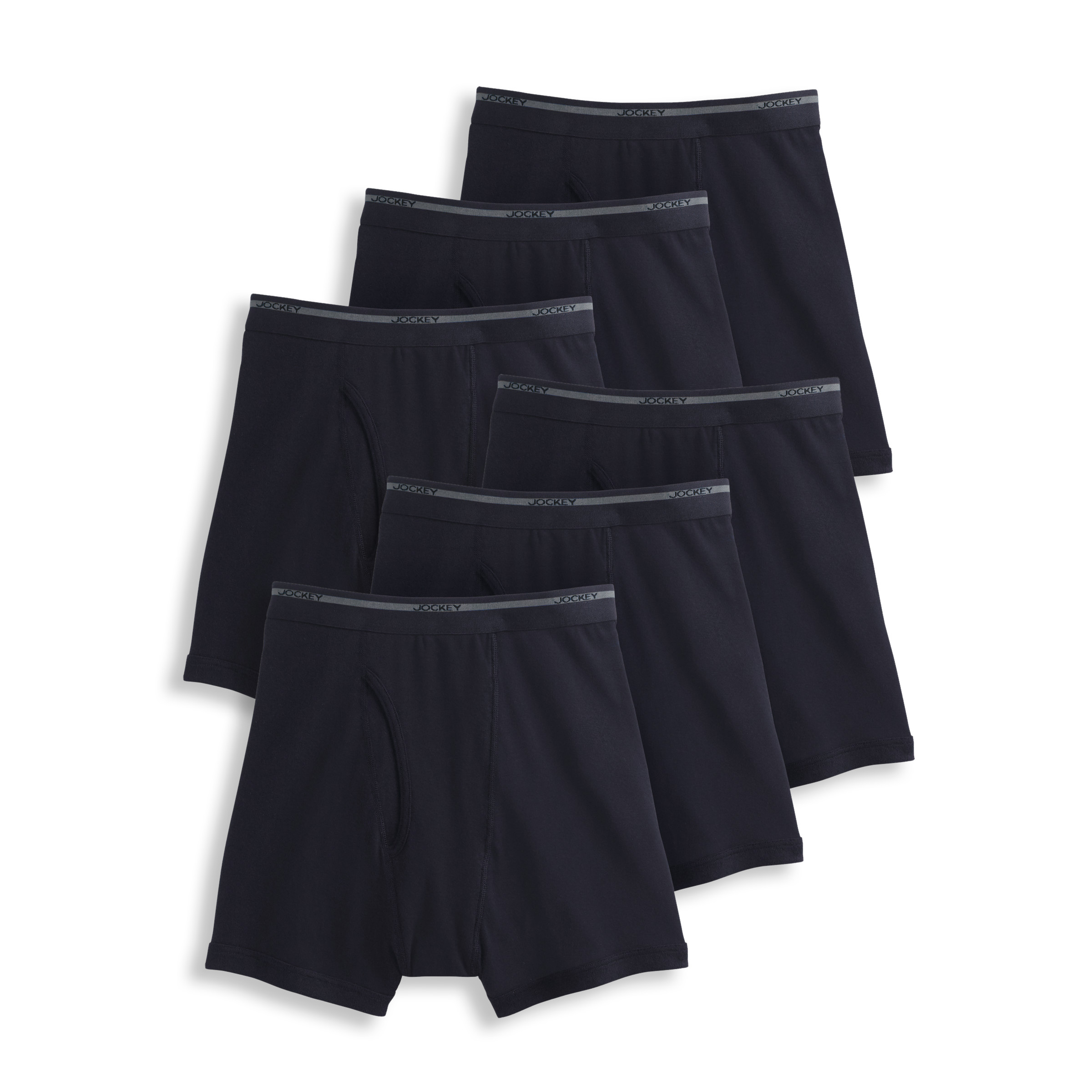 Jockey Men's Lightweight Classic 5" Boxer Brief - 6 Pack - Picture 2 of 9